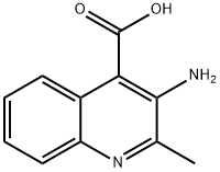 3-氨基-2-甲基喹啉-4-羧酸, 71881-80-6, 结构式