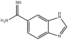 1H-Benzimidazole-5-carboximidamide(9CI) 化学構造式