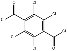 2,3,5,6-テトラクロロテレフタル酸ジクロリド 化学構造式