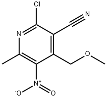 6-CHLORO-5-CYANO-4-METHOXYMETHYL-3-NITRO-2-PICOLINE|2-氯-4-(甲氧甲基)-6-甲基-5-硝基烟腈