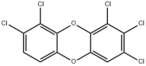 1,2,3,8,9-PENTACHLORODIBENZO-P-DIOXIN Structure