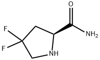 2-Pyrrolidinecarboxamide,4,4-difluoro-,(2S)-(9CI) Struktur