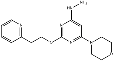 1-(6-Morpholino-2-(2-(Pyridin-2-Yl)Ethoxy)PyriMidin-4-Yl)Hydrazine Structure