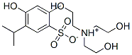 tris(2-hydroxyethyl)ammonium thymol-6-sulphonate,71929-27-6,结构式