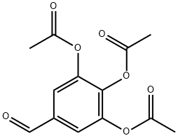 3,4,5-三乙酰氧基苯甲醛, 71932-18-8, 结构式