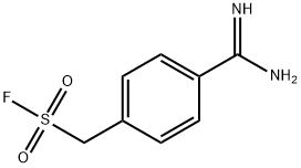 (4-amidinophenyl)methanesulfonyl fluoride 化学構造式