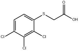 [(2,3,4-trichlorophenyl)thio]acetic acid  Struktur