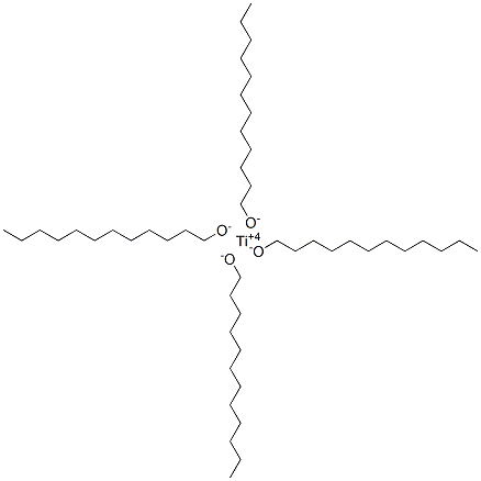 titanium tetradodecanolate Structure