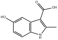 5-HYDROXY-2-METHYL-1H-INDOLE-3-CARBOXYLIC ACID Structure