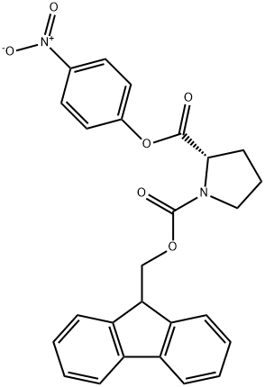 N-芴甲氧羰基-L-脯氨酸 4-硝基苯酯, 71989-32-7, 结构式