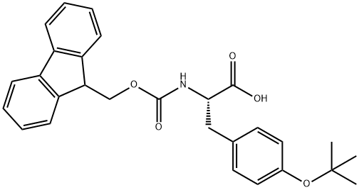 Fmoc-O-叔丁基-L-酪氨酸,71989-38-3,结构式