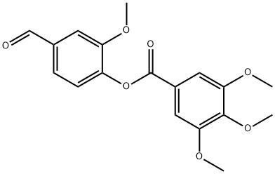 4-FORMYL-2-METHOXYPHENYL 3,4,5-TRIMETHOXYBENZOATE Struktur