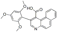 2-(2,4,6-トリメトキシフェニル)ベンゾ[f]キノリン-1-カルボン酸 化学構造式