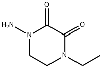 2,3-Piperazinedione,1-amino-4-ethyl-(9CI) Struktur