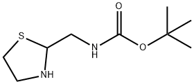 Carbamic acid, (2-thiazolidinylmethyl)-, 1,1-dimethylethyl ester (9CI),720000-21-5,结构式