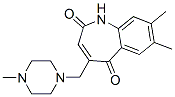 2,5-Dihydro-7,8-dimethyl-4-[(4-methylpiperazino)methyl]-2,5-dioxo-1H-1-benzazepine|