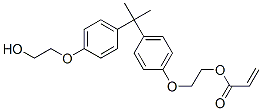 2-[4-[1-[4-(2-hydroxyethoxy)phenyl]-1-methylethyl]phenoxy]ethyl acrylate,72004-73-0,结构式