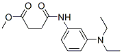 4-[[3-(ジエチルアミノ)フェニル]アミノ]-4-オキソ酪酸メチル 化学構造式