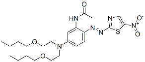 N-[5-[bis(2-butoxyethyl)amino]-2-[(5-nitrothiazol-2-yl)azo]phenyl]acetamide|