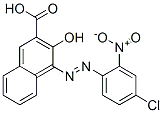 4-[(4-chloro-2-nitrophenyl)azo]-3-hydroxy-2-naphthoic acid Structure