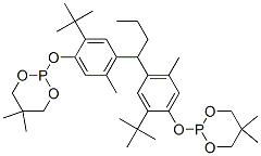 72018-03-2 2,2'-[butylidenebis[[2-(tert-butyl)-5-methyl-p-phenylene]oxy]]bis[5,5-dimethyl-1,3,2-dioxaphosphorinane]