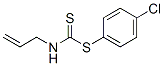 N-Allyldithiocarbamic acid p-chlorophenyl ester Structure