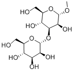 Methyl 3-O-(α-D-Mannopyranosyl)-α-D-Mannopyranoside Structure