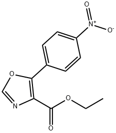 5-(4-NITRO-PHENYL)-OXAZOLE-4-CARBOXYLIC ACID ETHYL ESTER
 化学構造式