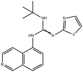 3-isoquinolin-5-yl-2-tert-butyl-1-(1,3-thiazol-2-yl)guanidine,72041-87-3,结构式