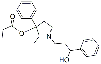 1-(3-Hydroxy-3-phenylpropyl)-2-methyl-3-phenylpyrrolidin-3-ol 3-propionate,72050-85-2,结构式