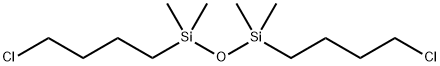 1,3-ビス(4-クロロブチル)-1,1,3,3-テトラメチルプロパンジシロキサン 化学構造式