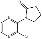 1-(3-氯吡嗪-2-基)吡咯烷-2-酮 结构式