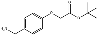 2-[4-(Aminomethyl)phenoxy]acetic acid tert-butyl ester Structure