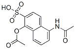 1-アセトキシ-5-アセチルアミノ-2-ナフタレンスルホン酸 化学構造式