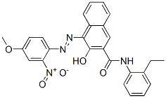 N-(2-ethylphenyl)-3-hydroxy-4-[(4-methoxy-2-nitrophenyl)azo]naphthalene-2-carboxamide 结构式