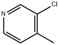 3-クロロ-4-メチルピリジン 化学構造式