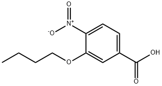 3-丁氧基-4-硝基苯甲酸, 72101-53-2, 结构式