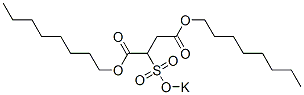 2-[(Potassiooxy)sulfonyl]butanedioic acid dioctyl ester|