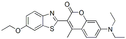 7-(diethylamino)-3-(6-ethoxybenzothiazol-2-yl)-4-methyl-2-benzopyrone Structure