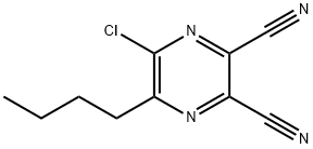 5-Chloro-6-butyl-2,3-pyrazinedicarbonitrile Structure