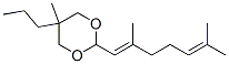 2-(2,6-dimethylhepta-1,5-dienyl)-5-methyl-5-propyl-1,3-dioxane|2-(2,6-DIMETHYLHEPTA-1,5-DIENYL)-5-METHYL-5-PROPYL-1,3-DIOXANE