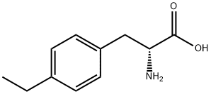 (R)-2-Amino-3-(4-ethylphenyl)propanoic acid Struktur