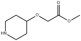 Acetic acid, (4-piperidinyloxy)-, methyl ester (9CI) 化学構造式