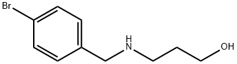 3-((4-溴苄基)氨基)丙烷-1-醇 结构式
