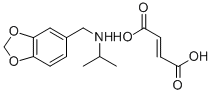 1,3-Benzodioxole-5-methanamine, N-(1-methylethyl)-, (E)-2-butenedioate  (salt) (1:1),72156-41-3,结构式