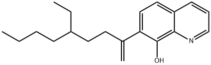 7-(4-Ethyl-1-methyleneoctyl)-8-quinolinol,72175-38-3,结构式