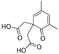 Diacetic acid 3,5-dimethyl-6-oxo-2,4-cyclohexadien-1-ylidene ester Structure