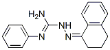 1,2,3,4-Tetrahydronaphthalen-1-one N-phenylguanyl hydrazone 结构式