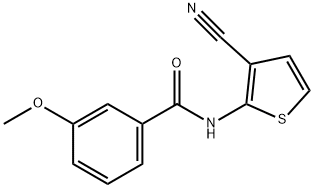 Benzamide, N-(3-cyano-2-thienyl)-3-methoxy- (9CI) 结构式