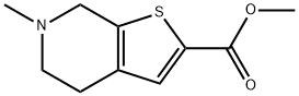 Methyl 6-Methyl-4,5,6,7-tetrahydrothieno[2,3-c]pyridine-2-carboxyIate Struktur